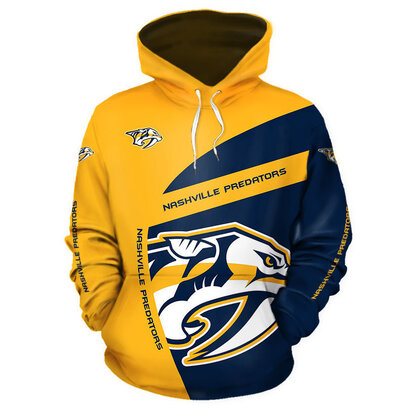 Cool Tennessee_Nashville_Predators 3D Graphic Hoodie hooded with drawstring