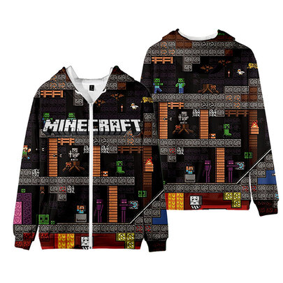 Featuring Creeper character design with all-over green pixels print sweatshirt