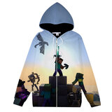 Explode in style with the Minecraft Creeper Hoodie for boys.