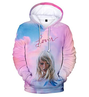 Taylor Swift Women Hoodie Long Sleeve Fleece Sweatshirt Pink