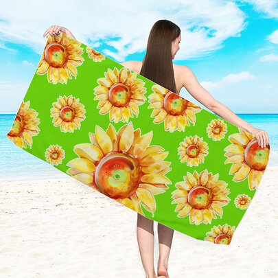 Quick Dry Super Absorbent Ultra Compact Microfiber Beach Towel