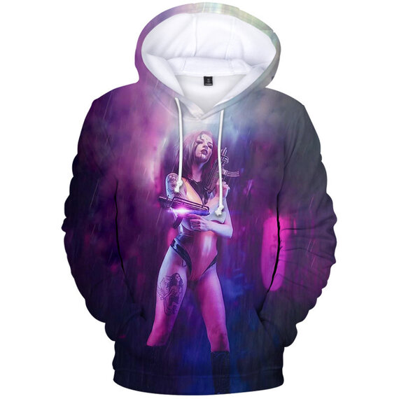 Cyberpunk 2077 Men's Gamer Pullover Hoodie