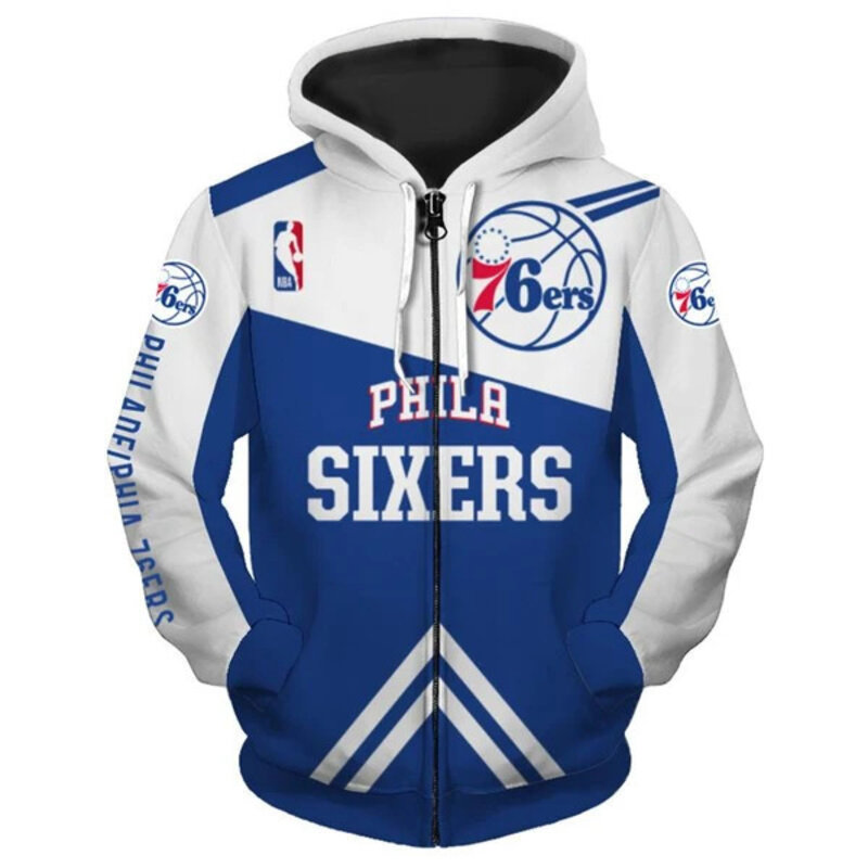 Sixers zip up hoodie online