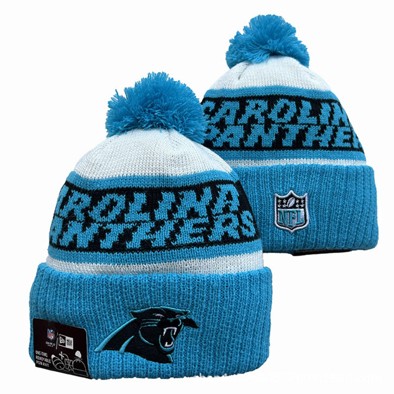 America National Football League Carolina Panthers Cuffed Knit Hat For Winter Autumn
