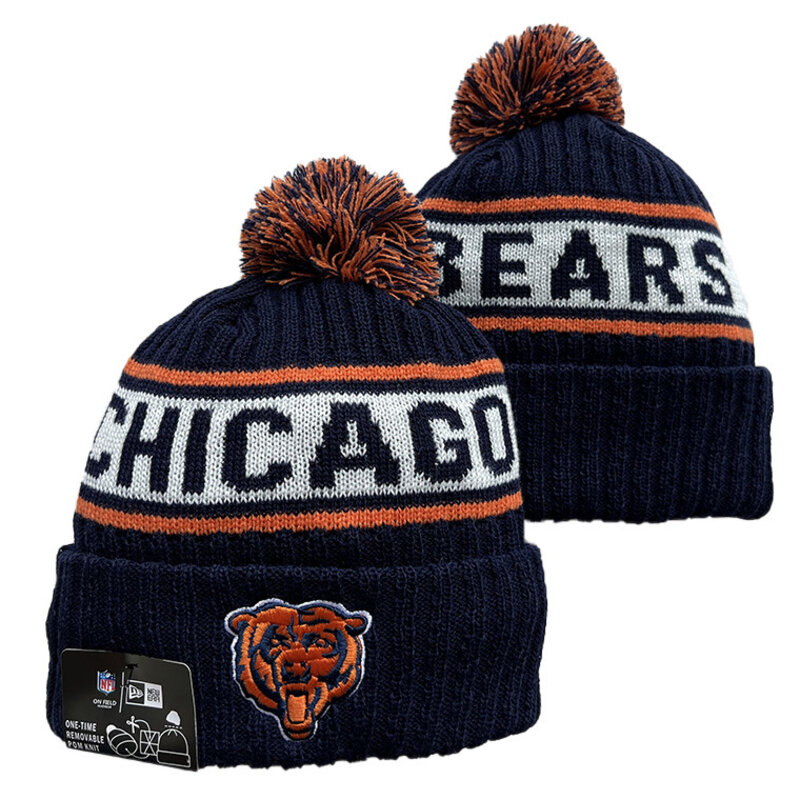 America National Football League Chicago Bears Cuffed Knit Hat For Winter Autumn