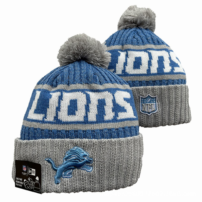 America National Football League Detroit Lions Cuffed Knit Hat For Winter Autumn