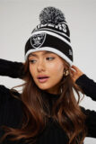America National Football League Las Vegas Raiders Cuffed Knit Hat For Winter Autumn