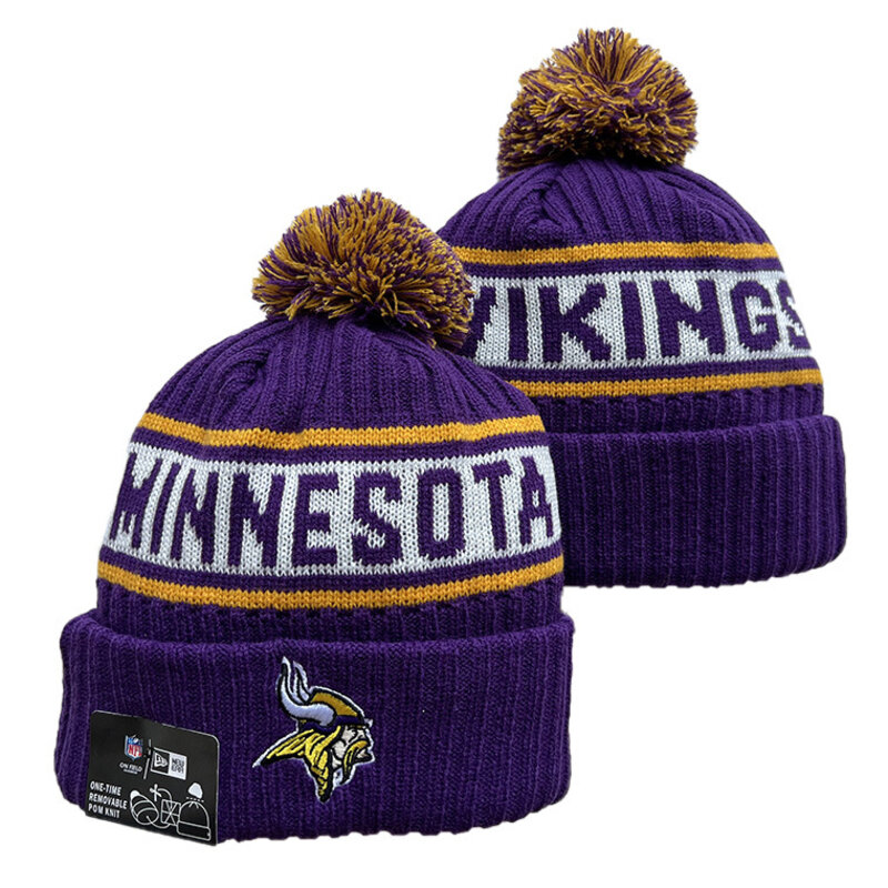 America National Football League Minnesota Vikings Cuffed Knit Hat For Winter Autumn