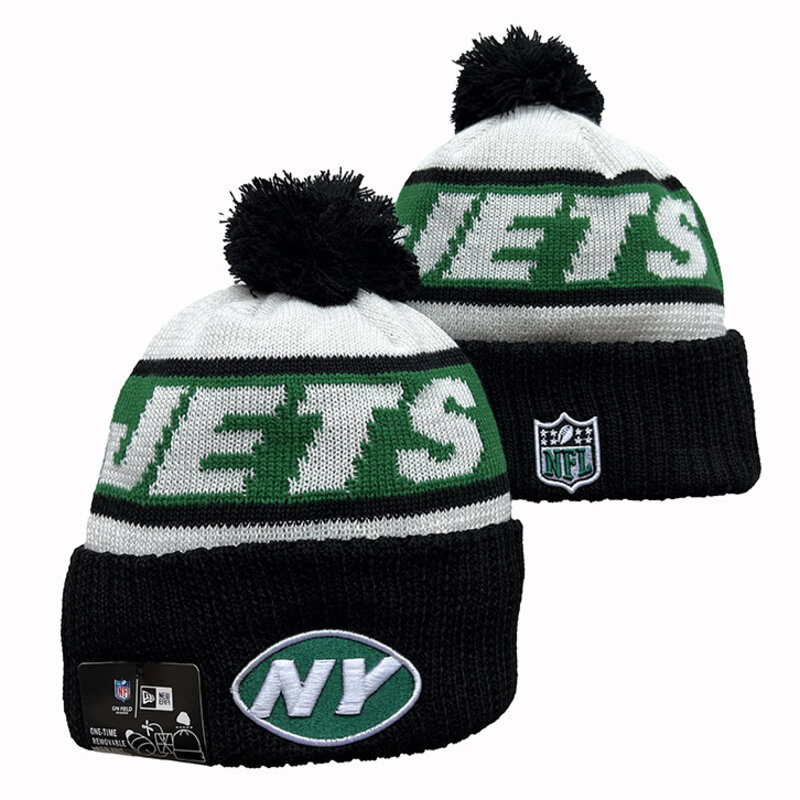 America National Football League New York Jets Cuffed Knit Hat For Winter Autumn