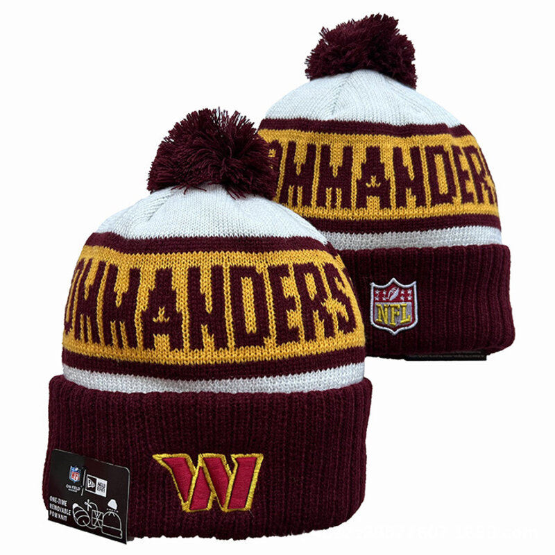 America National Football League Washington Commanders Cuffed Knit Hat For Winter Autumn