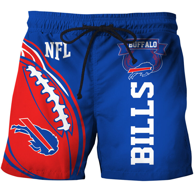 Fashion Buffalo Bills NFL Logo Team Workout Training Shorts