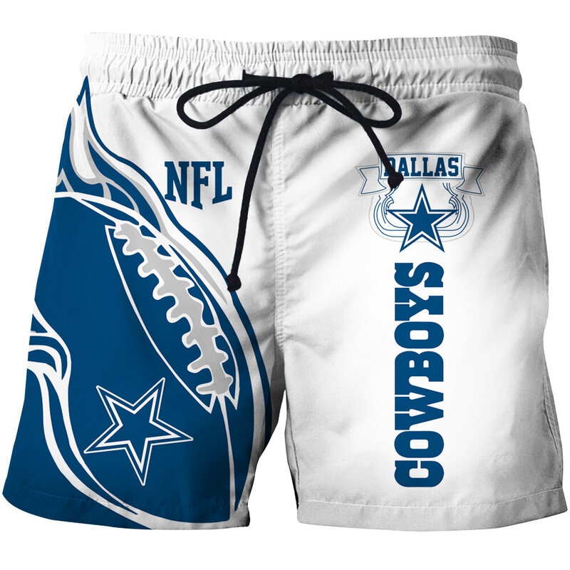 Fashion Dallas Cowboys NFL Logo Team Workout Training Shorts