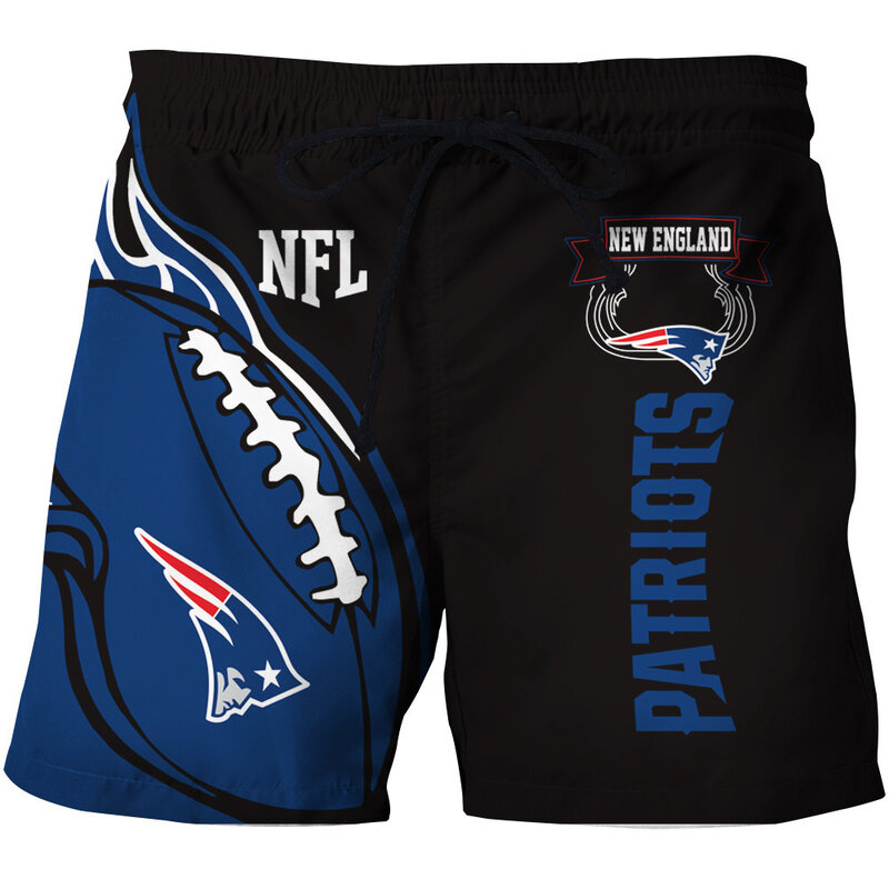 Fashion New England Patriots NFL Logo Team Workout Training Shorts