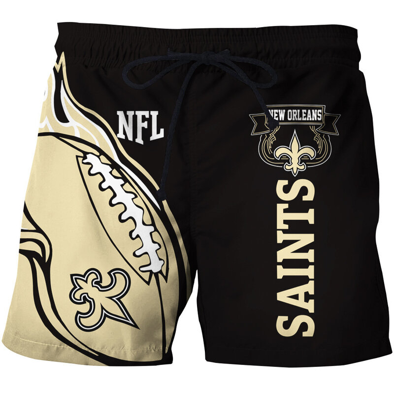 Fashion New Orleans Saints NFL Logo Team Workout Training Shorts