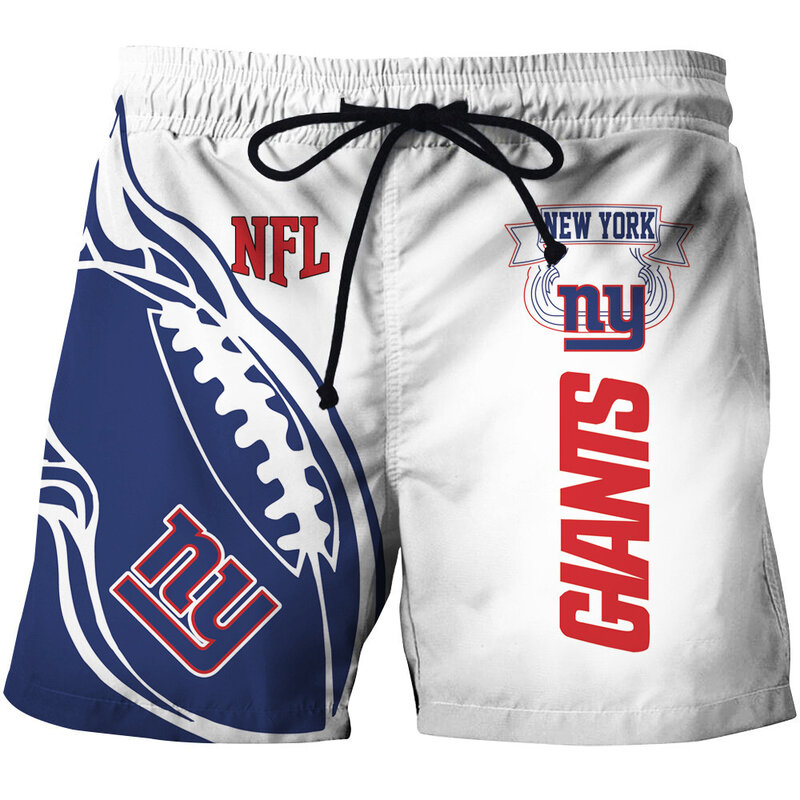 Fashion New York Giants NFL Logo Team Workout Training Shorts