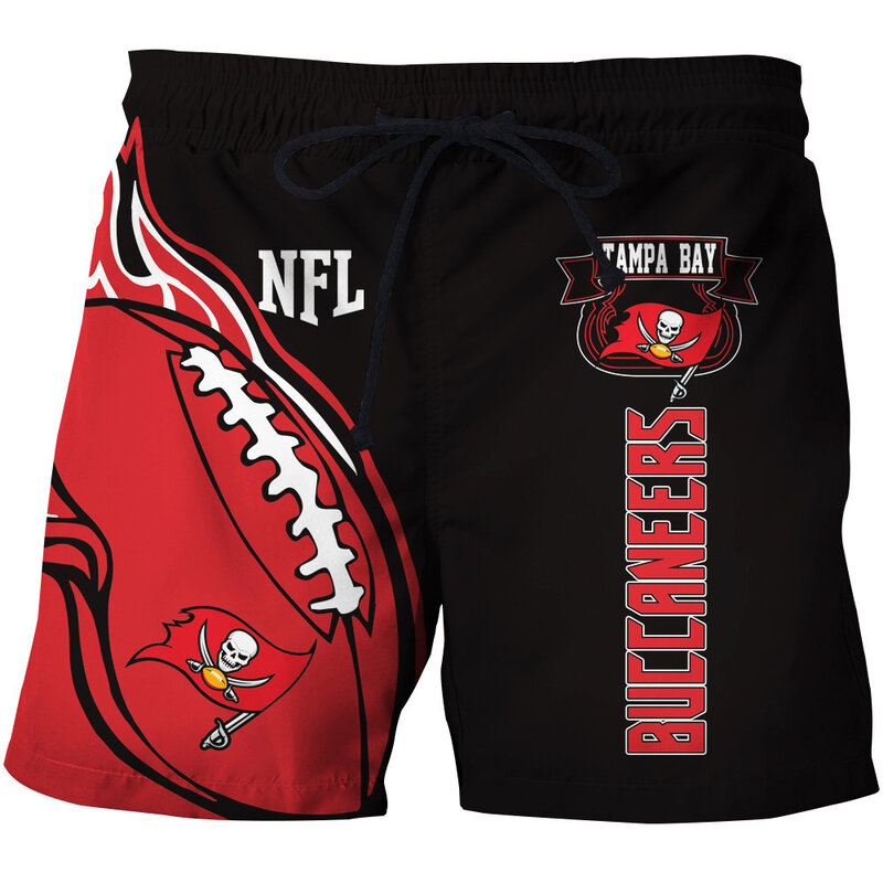 Fashion Tampa Bay Buccaneers NFL Logo Team Workout Training Shorts