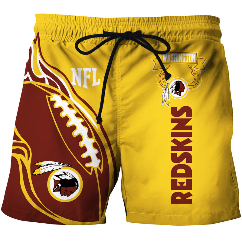Fashion Washington Redskins NFL Logo Team Workout Training Shorts