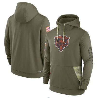 America National Football League NFL merchandise Chicago Bears drawstring pullover Hoodie Arm Green