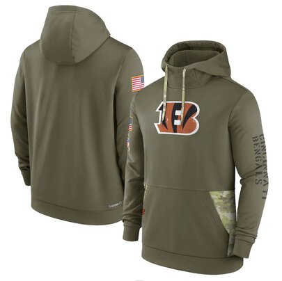 America National Football League NFL merchandise Cincinnati Bengals drawstring pullover Hoodie Arm Green