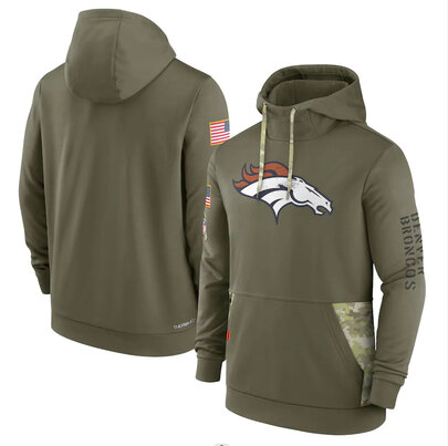 America National Football League NFL merchandise Denver Broncos drawstring pullover Hoodie Arm Green