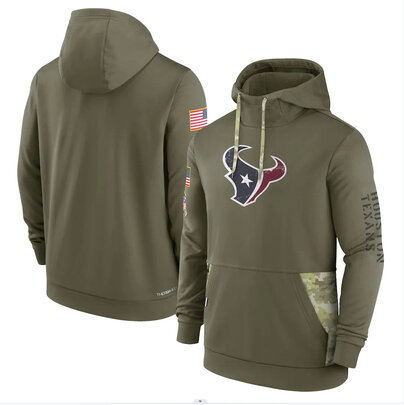 America National Football League NFL merchandise Houston Texans drawstring pullover Hoodie Arm Green
