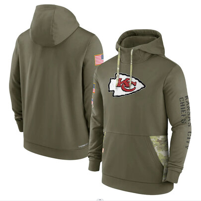 America National Football League NFL merchandise Kansas City Chiefs drawstring pullover Hoodie Arm Green