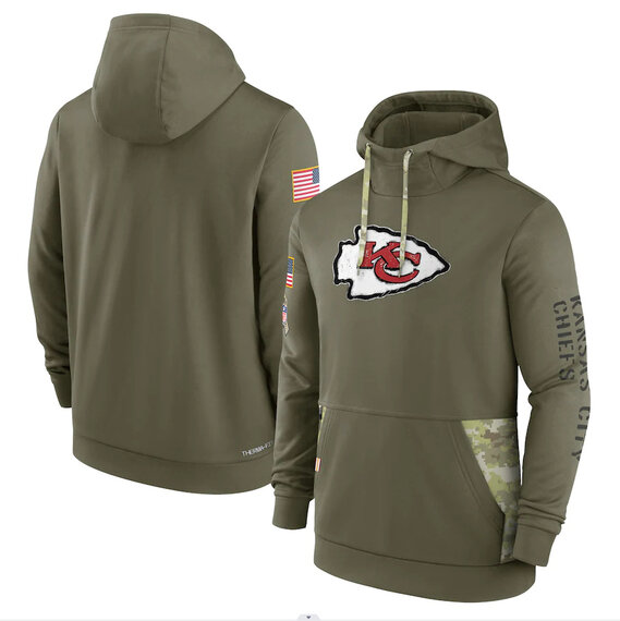America National Football League NFL merchandise Kansas City Chiefs drawstring pullover Hoodie Arm Green