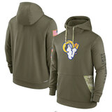 America National Football League NFL merchandise Los Angeles Rams drawstring pullover Hoodie Arm Green