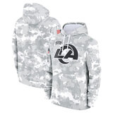 NFL Official licensed merchandise Los Angeles Rams drawstring pullover Hoodie Camo Grey