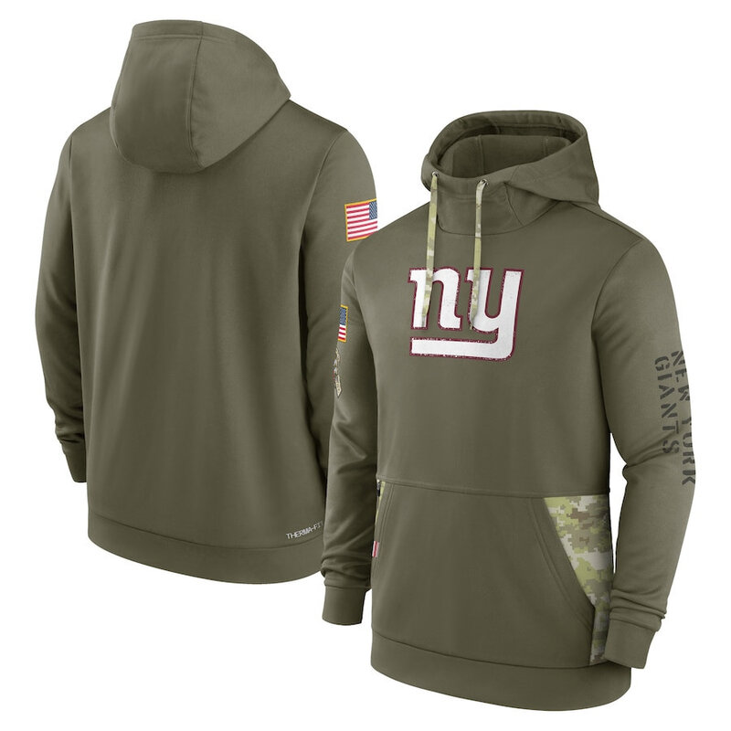 America National Football League NFL merchandise New York Giants drawstring pullover Hoodie Arm Green