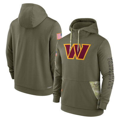 America National Football League NFL merchandise Washington Commanders drawstring pullover Hoodie Arm Green