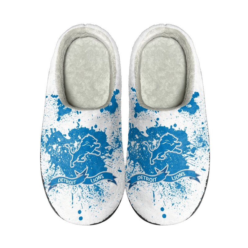 Best Winter Slipper NFL Team Detroit Lions Slip On Slipper ZYSFE0191WK4-37-1