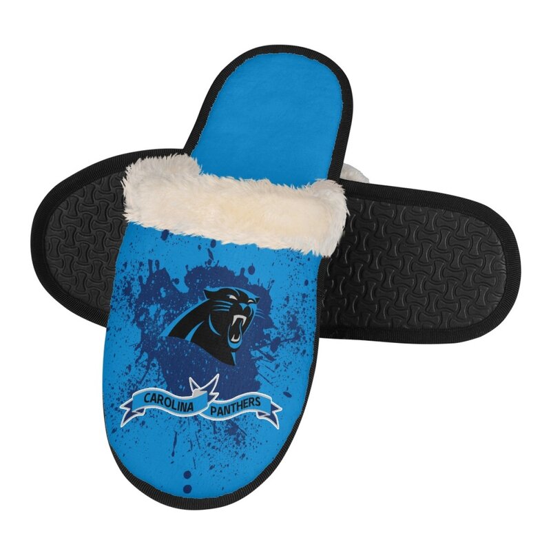 Best Winter Slipper NFL Team Logo Carolina Panthers Slip On Slipper 