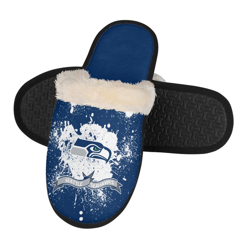 Best Winter Slipper NFL Team Logo Seattle Seahawks Slip On Slipper 