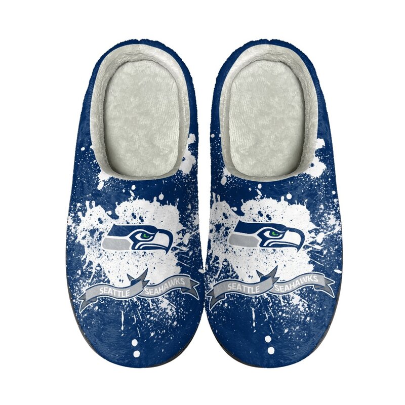 Best Winter Slipper NFL Team Logo Seattle Seahawks Slip On Slipper ZYSFE0189WK4-37-1