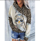 NFL Team logo NJBW NFL Jersey Los Angeles Chargers Heart shape Long sleeve 3d print pullover hoodie for ladies