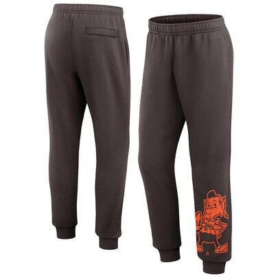Classic NFL Cleveland Browns Active Jogger Lounge Sweatpant With Elastic Waistband and cuffed ankle,Perfect for jogging, sports, exercise everyday use