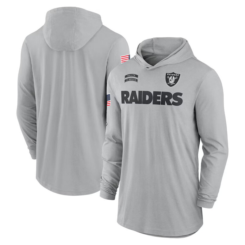 Mens Classic NFL Las Vegas Raiders quick try long sleeve Hoodie Shirt For Summer autumn