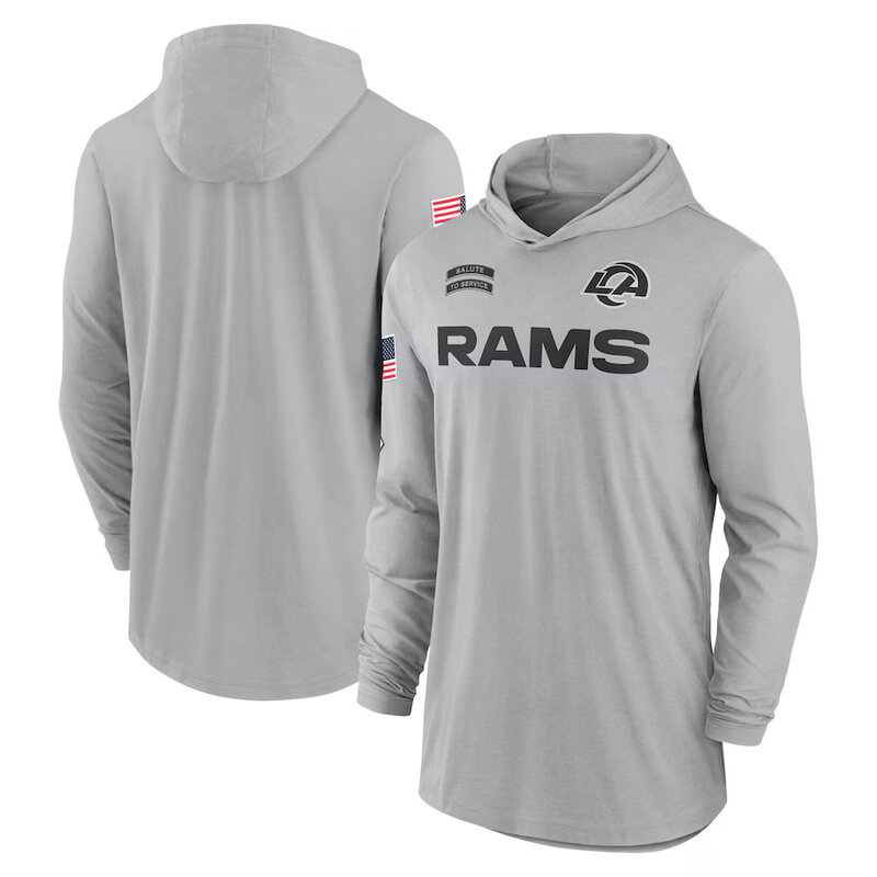 Mens Classic NFL Los Angeles Rams quick try long sleeve Hoodie Shirt For Summer autumn