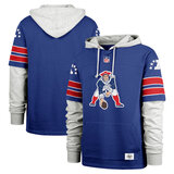 NFL Official licensed merchandise New England Patriots Jersey Long Sleeve Hooded Sweatshirt