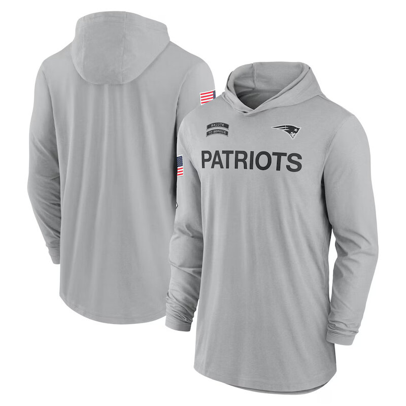 Mens Classic NFL New England Patriots quick try long sleeve Hoodie Shirt For Summer autumn