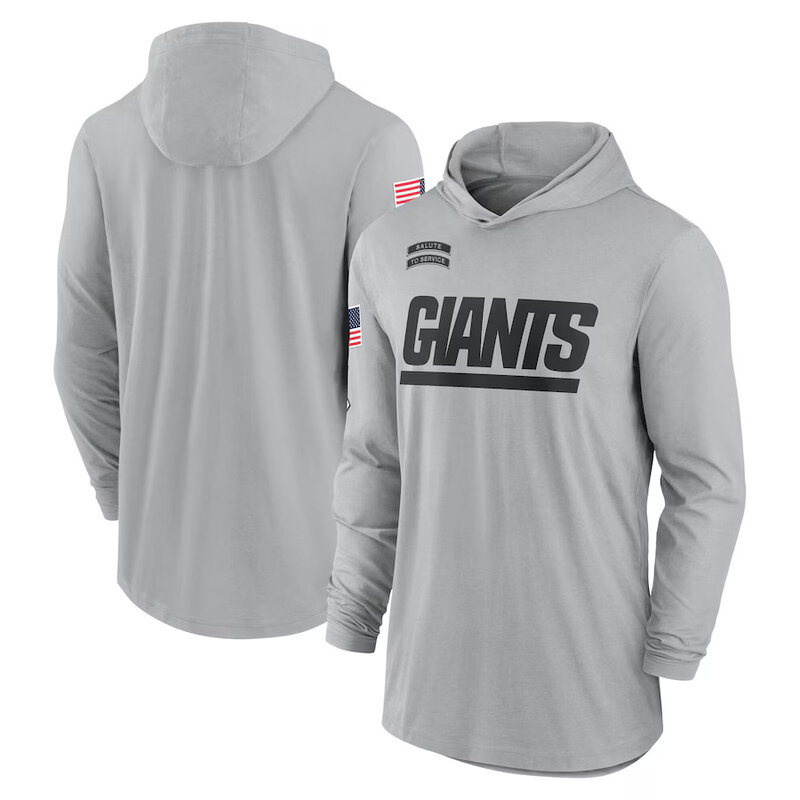 Mens Classic NFL New York Giants quick try long sleeve Hoodie Shirt For Summer autumn