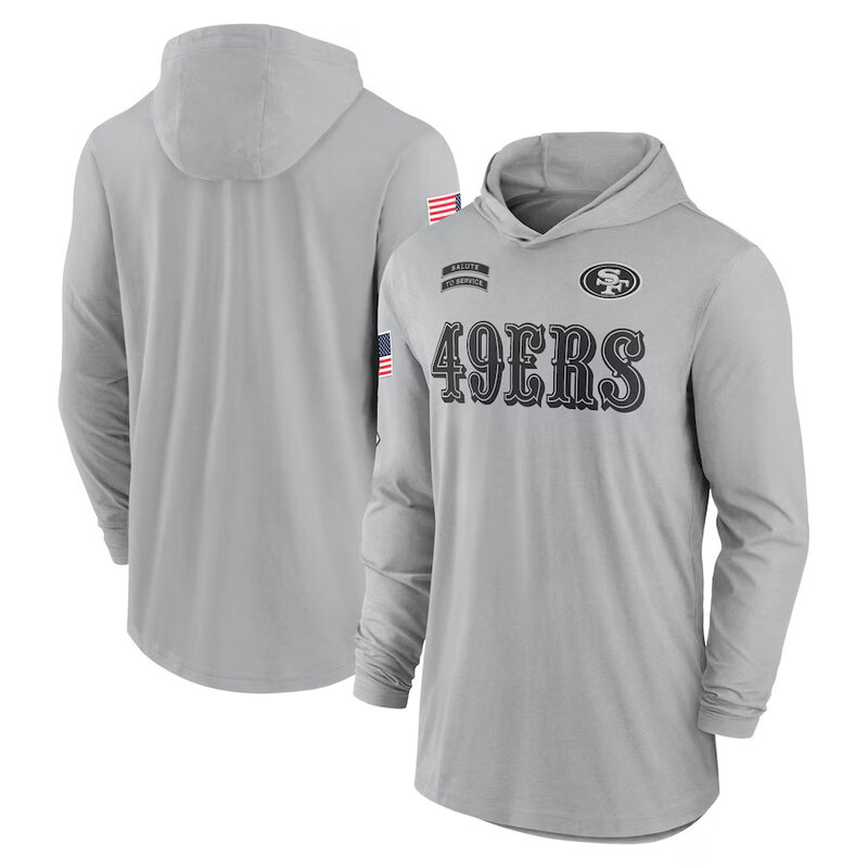 Mens Classic NFL San Francisco 49ers quick try long sleeve Hoodie Shirt For Summer autumn
