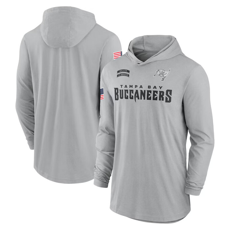 Mens Classic NFL Tampa Bay Buccaneers quick try long sleeve Hoodie Shirt For Summer autumn