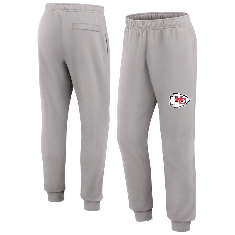 Classic NFL Kansas City Chiefs Active Jogger Lounge Sweatpant With Elastic Waistband and cuffed ankle,Perfect for jogging, sports, exercise everyday use