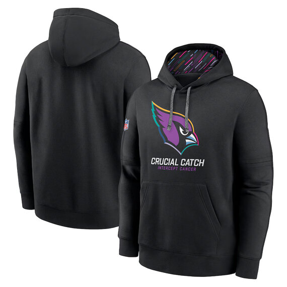 classic NFL fan gear Arizona Cardinals team logo 3D print pullover hoodie kangaroo pouch
