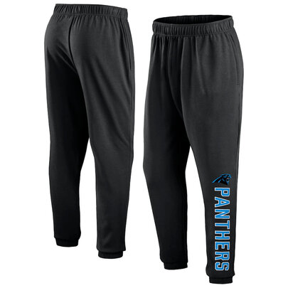 Mens Classic NFL Team Carolina Panthers Active Jogger Team Sweatpant With Elastic Waistband and cuffed ankle,Perfect for sports and daily activities