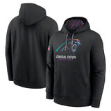 classic NFL fan gear Carolina Panthers team logo 3D print pullover hoodie kangaroo pouch