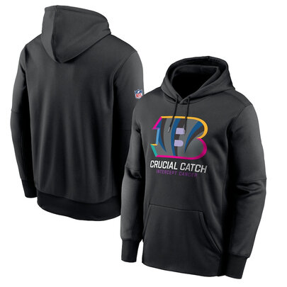 classic NFL fan gear Cincinnati Bengals team logo 3D print pullover hoodie kangaroo pouch