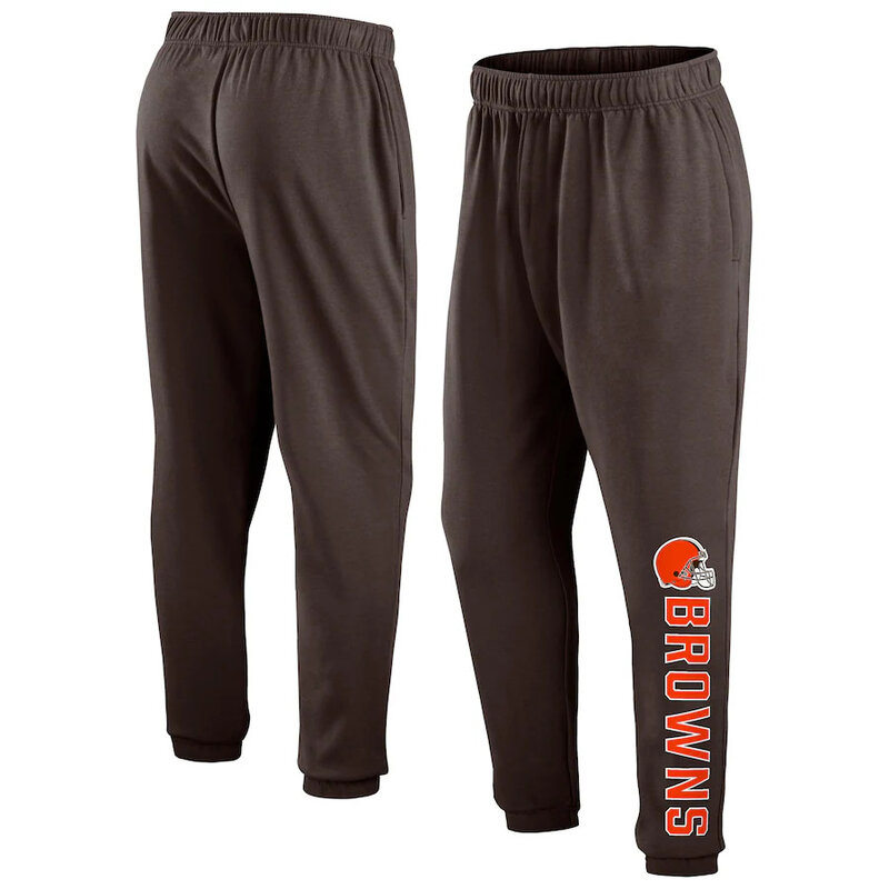 Mens Classic NFL Team Cleveland Browns Active Jogger Team Sweatpant With Elastic Waistband and cuffed ankle,Perfect for sports and daily activities